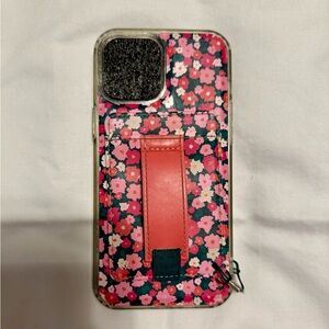 Walli Iphone 12 Pro Max Floral Pattern Phone Case with Stand